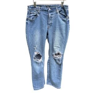 Wild Fable | Sz 14 High Waisted Distressed Jeans